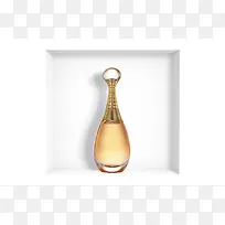 金色水滴形香水瓶海报背景