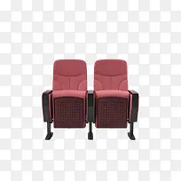 红褐色电影院座椅
