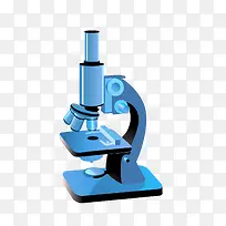 矢量扁平蓝色化学仪器