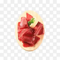 红色美味的食物切片的西班牙火腿