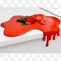桌上的番茄汁