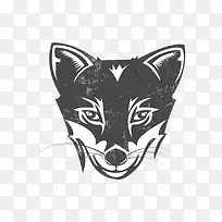 创意狐狸头像标志矢量素材