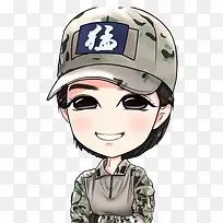 特种兵女兵素材