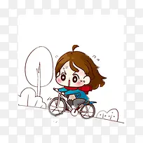 努力骑单车