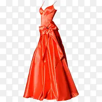 橙色裙子