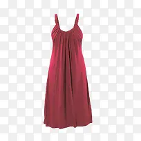 红色吊带裙