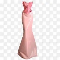 粉色优雅长裙