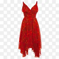 红色长裙