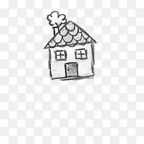 铅笔素描房子