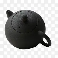 圆肚子黑陶茶壶