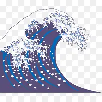 有质感的手绘浪元素