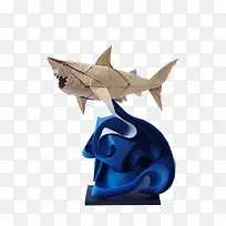 鲨鱼折纸艺术