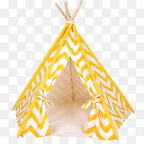 黄白条纹帐篷猫窝