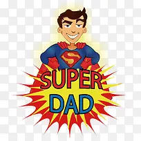 super dad 超人 卡通