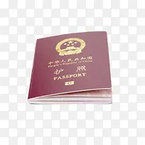 红色封面中国护照实物