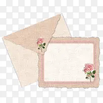 粉色信封信纸