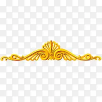 金色浮雕花纹装饰