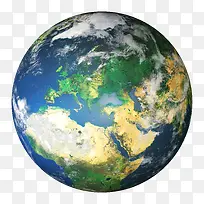 地球平面图模型