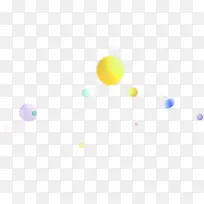 彩色形状各异球体