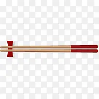 一双筷子手绘图案