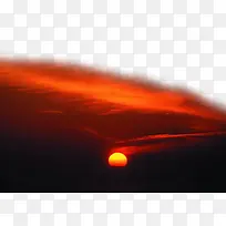 烧红的天空