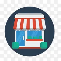 店铺手绘创意矢量免抠图PNG