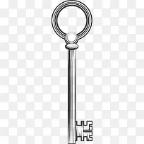 圆形钥匙装饰