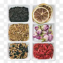 盘装的多种茶