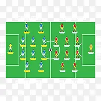 足球小组比赛阵型