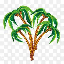 写实椰子树