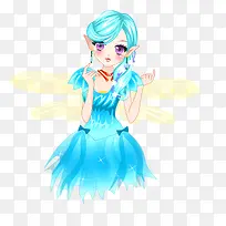 精灵花仙子插画PNG素材