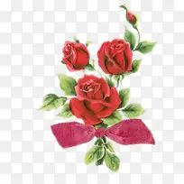 唯美手绘花朵图片素材 玫瑰花