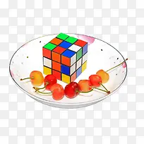 盘子里的魔方