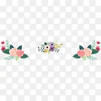 绚丽鲜花装点免抠素材