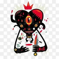 爱心怪兽