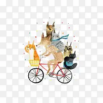 骑自行车的狐狸