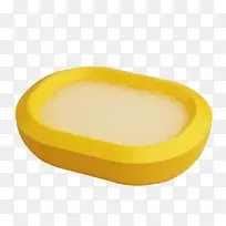 黄色椭圆肥皂盒