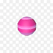 粉红圆形球体