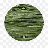 绿色圆形木板矢量