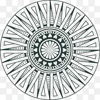 矢量黑色花纹图案素材