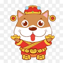 新年春节可爱卡通狗狗