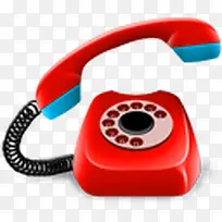 红色的电话电话telephone-icons