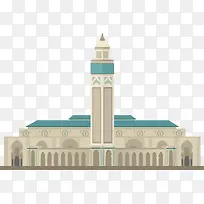对称风格矢量摩洛哥建筑