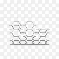 格子白色简洁古董架子