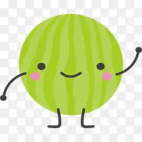 微笑的西瓜水果设计