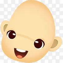 没有头发的小男孩头