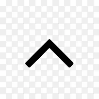 向上的尖括号符号图标