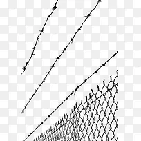 高压电铁丝网防护墙