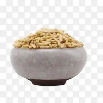 陶罐里的燕麦米免抠素材