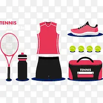 创意运动风彩绘网球公开赛运动装